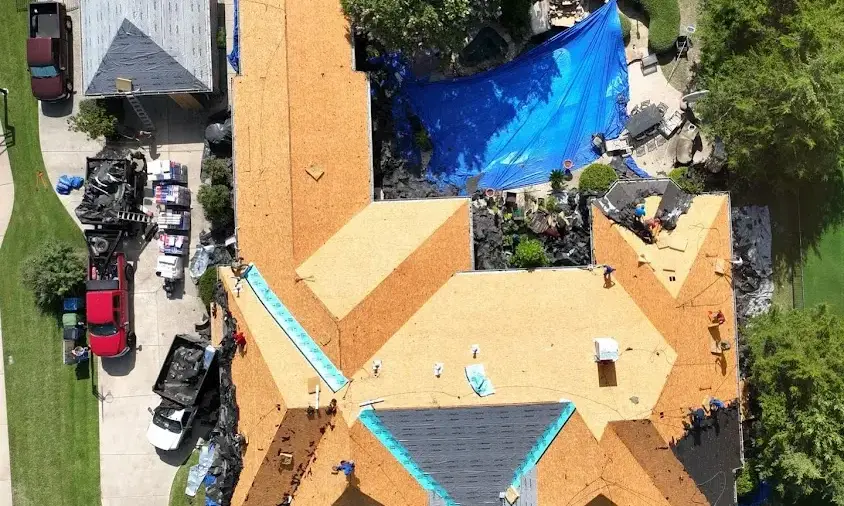 Professional Roof Repair being performed in Alvin